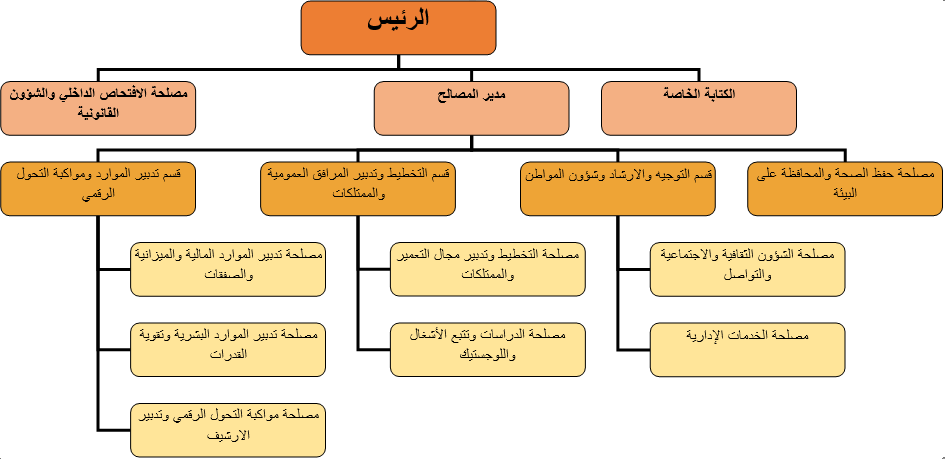 الهيكل التنظيمي